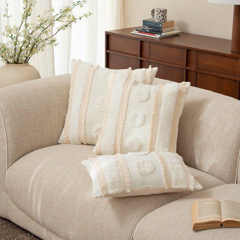 Cream Plush Cushion