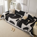Black Tassel Sofa Cover