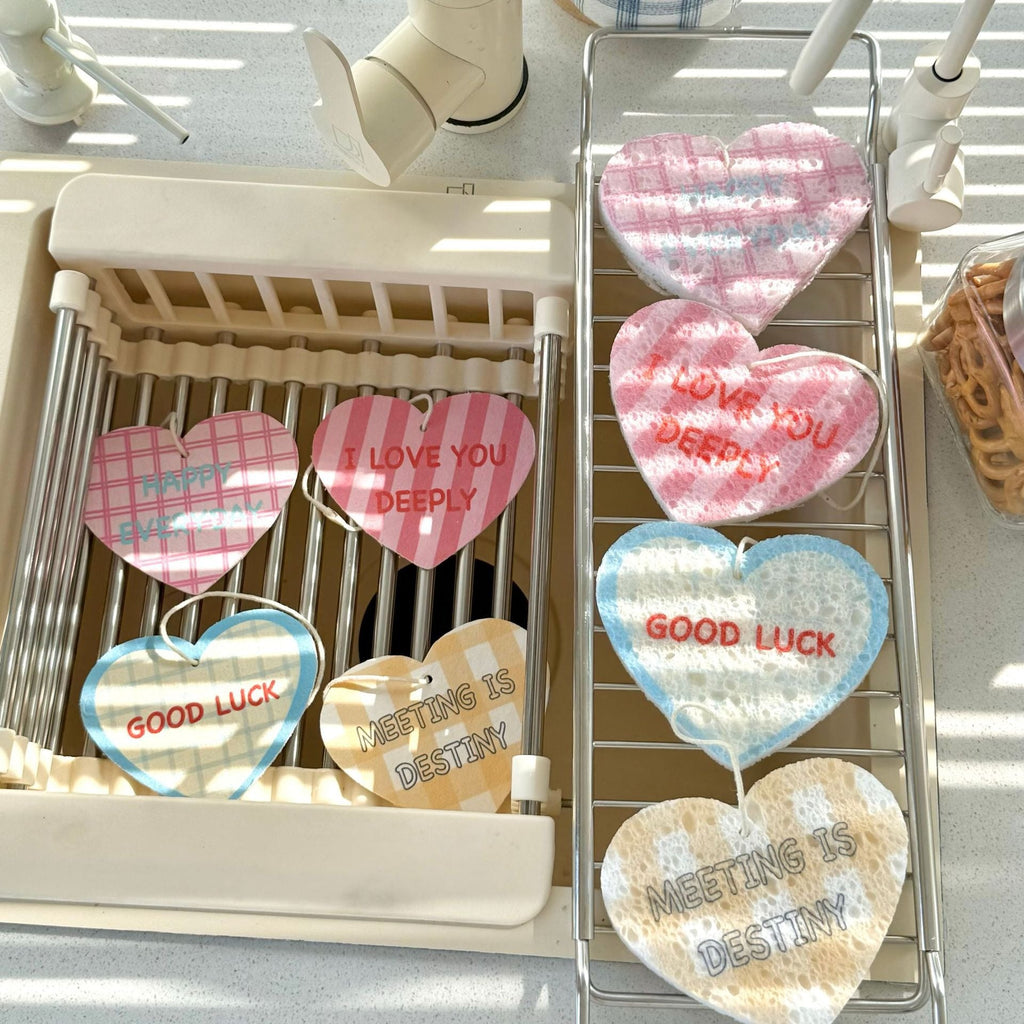Love Heart Dish Sponge Set