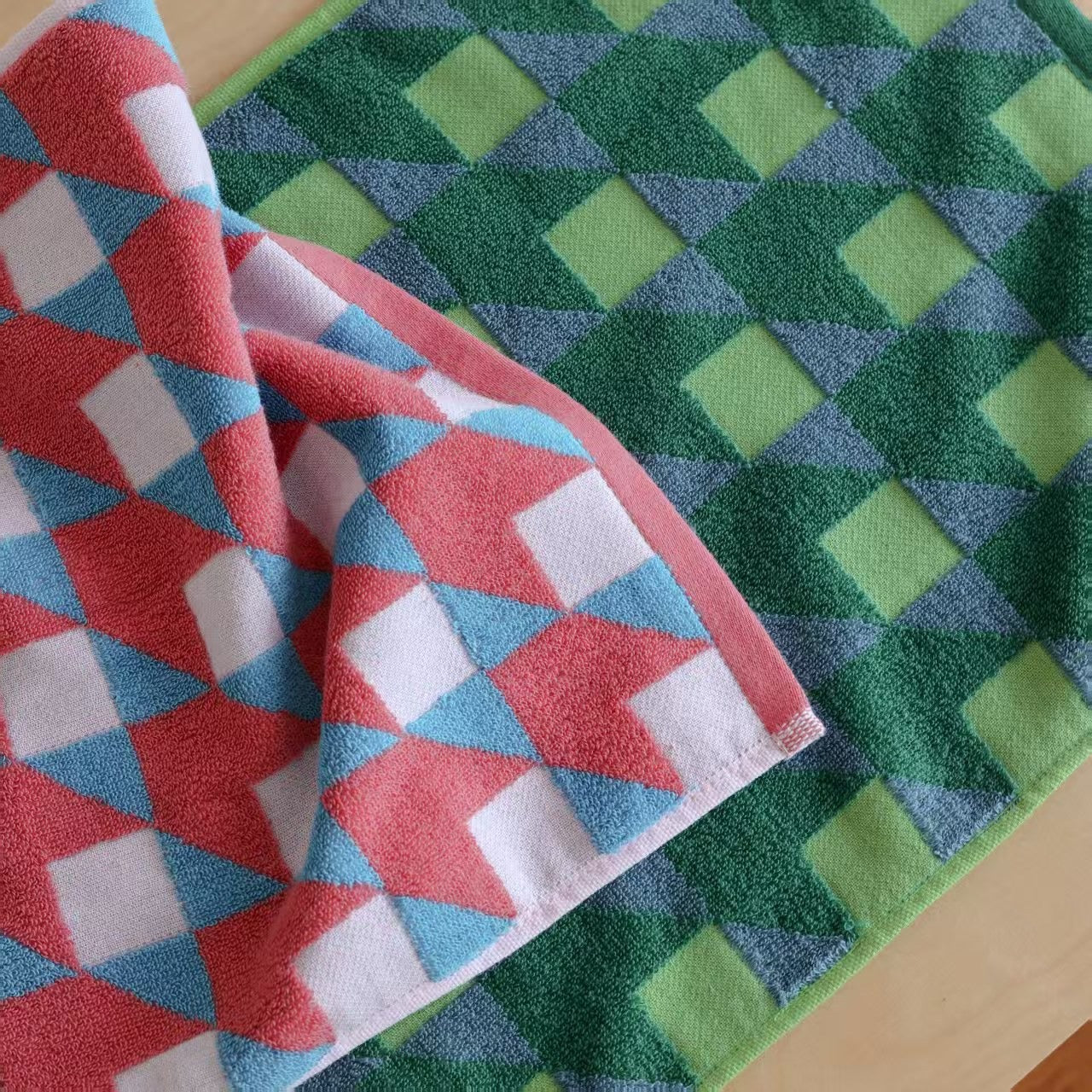 Colourful Geometry Towel