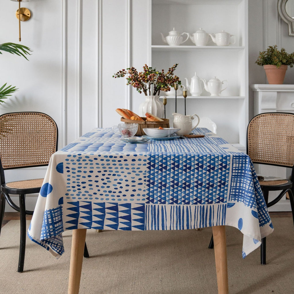 Mediterranean Blue Tablecloth