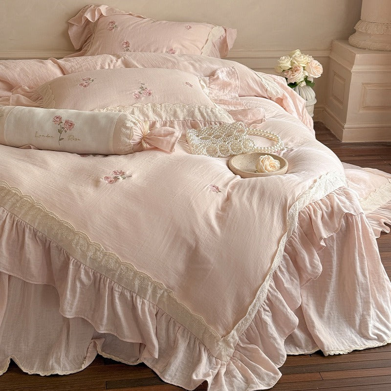 Provence Rose Lace Bedding