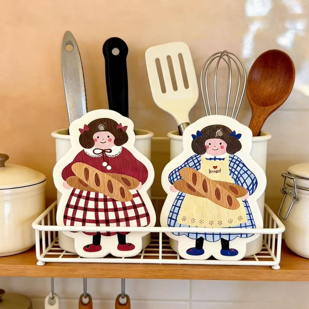Bread Girl Dish Sponge Set