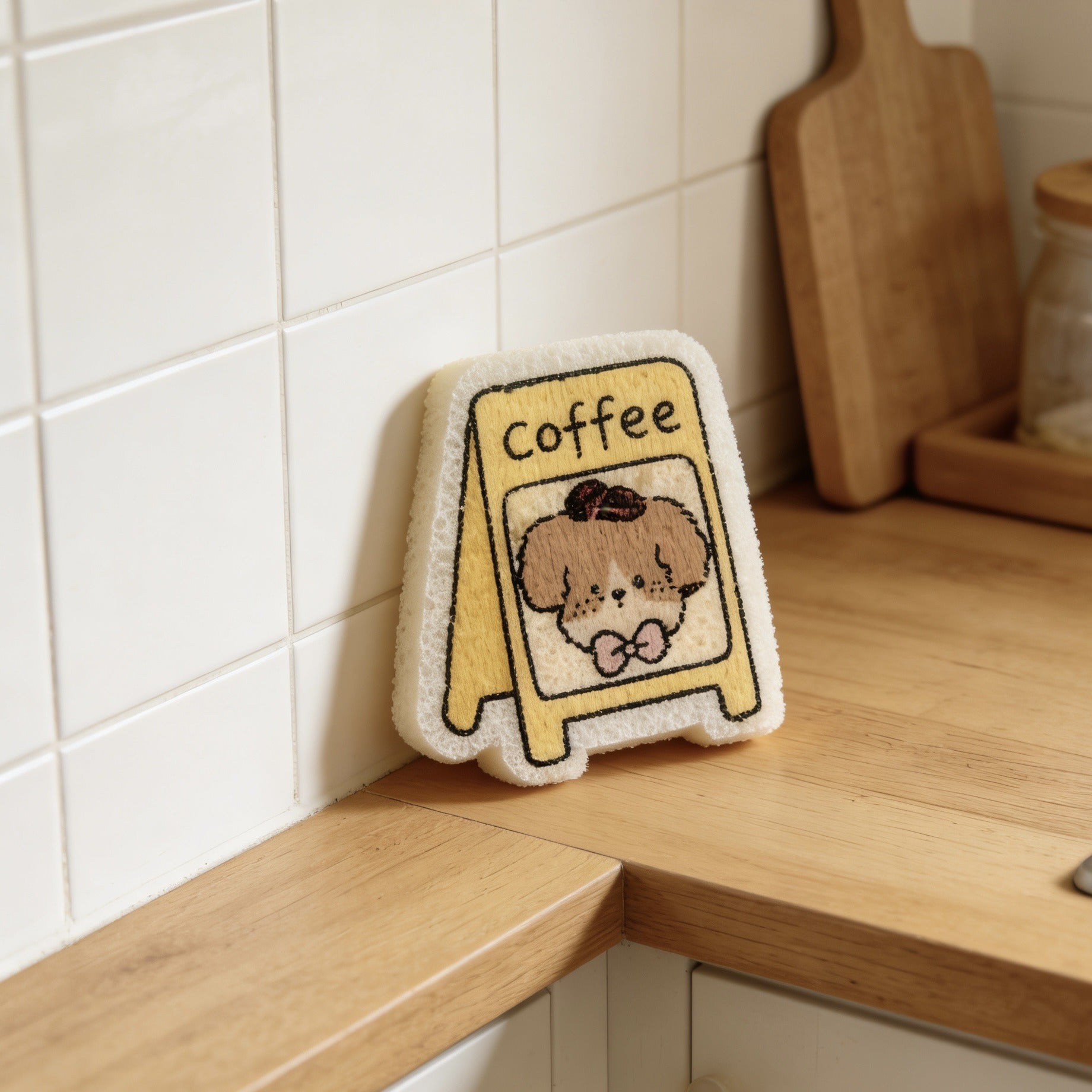 Cafe Puppy Dish Sponge Set