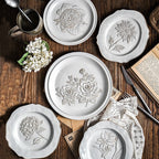 Botanical Embossed Plate