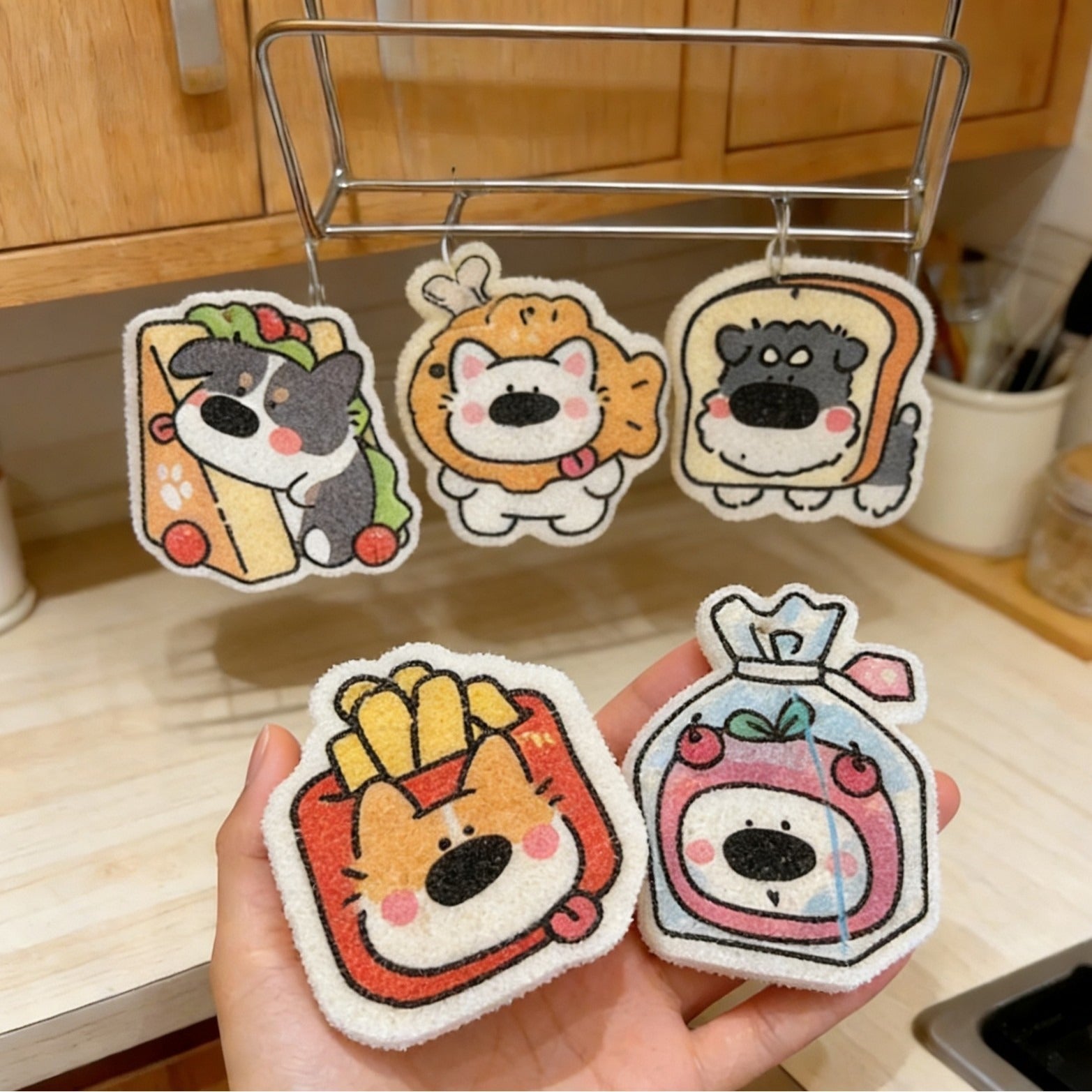 Foodie Puppy Dish Sponge Set