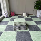 Winter Puzzle Tile Set - Mint Fog