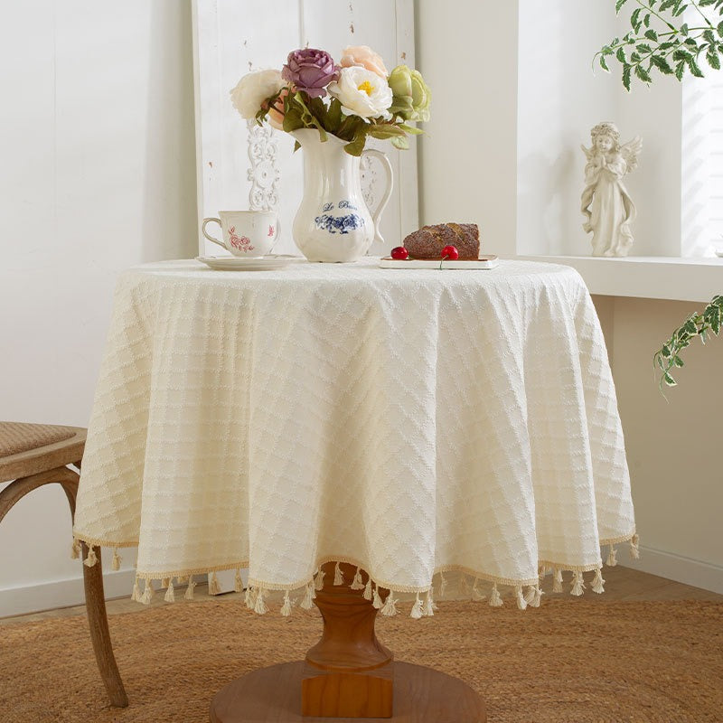 Soft Grid Morning Tablecloth