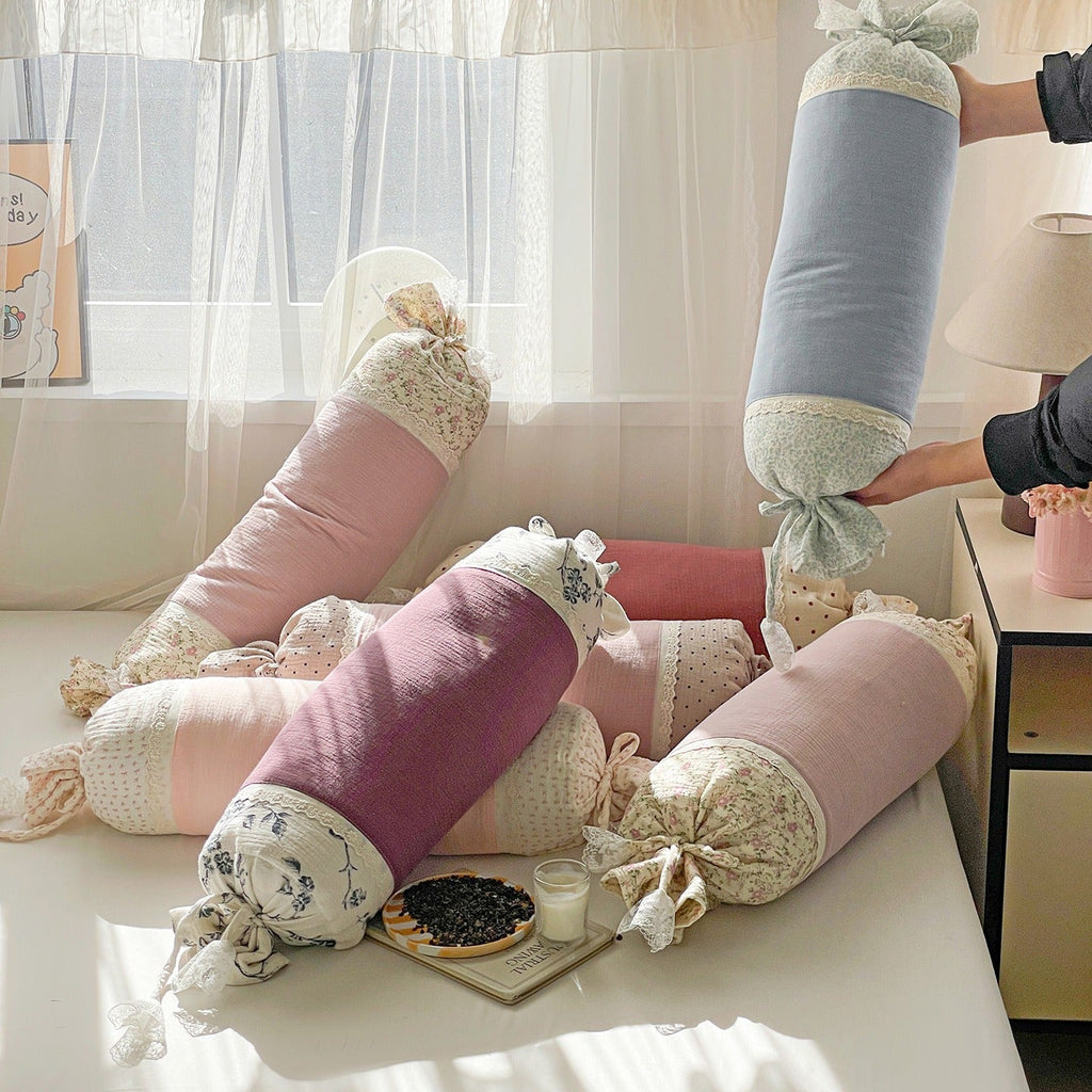 Candy Lace Bolster Pillow