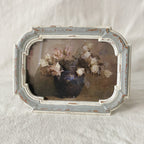 Vintage Chipped Blue & White Frame