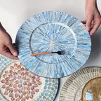 Blue Bubble Shell Tray