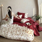 Polka & Bow Bedding Set