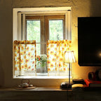 Sunflowers Yellow Cabinet Curtain