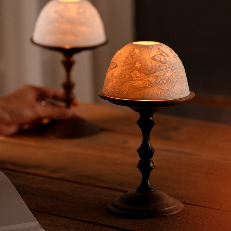 Natural Garden Candle Holder Set