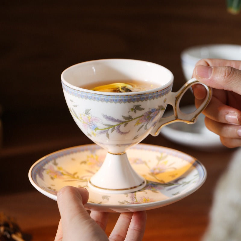 Enchanted Vines Pedestal Teacup Set