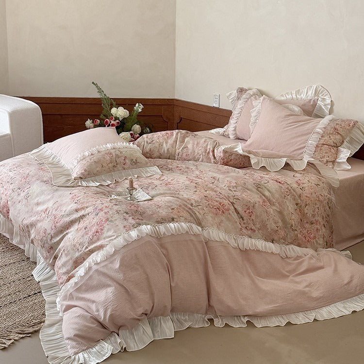 French Countryside Rose Bedding Set