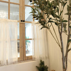 Lacy Tassel Cabinet Curtain