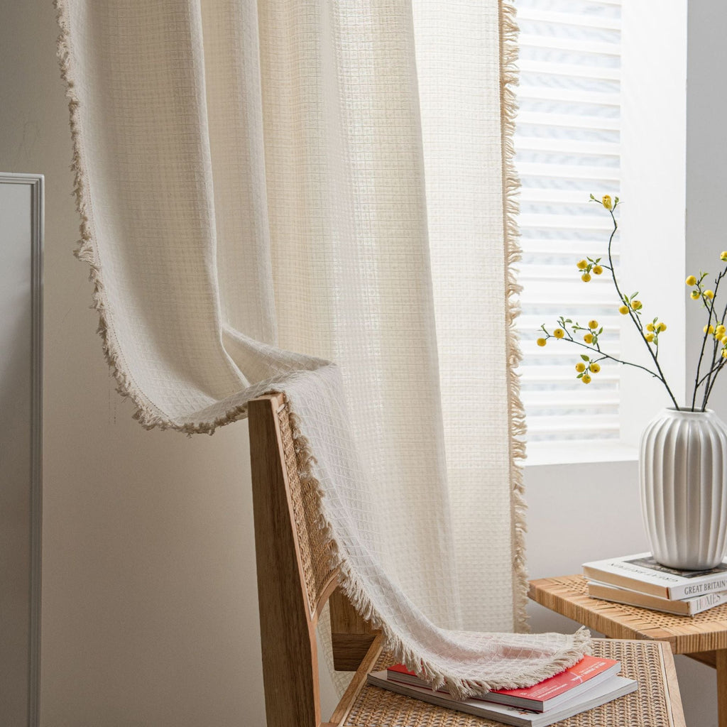 Waffle Tassel Curtain