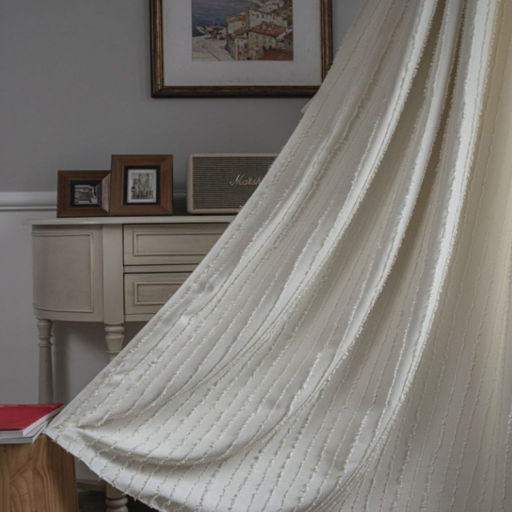 Textured Fringe Curtain