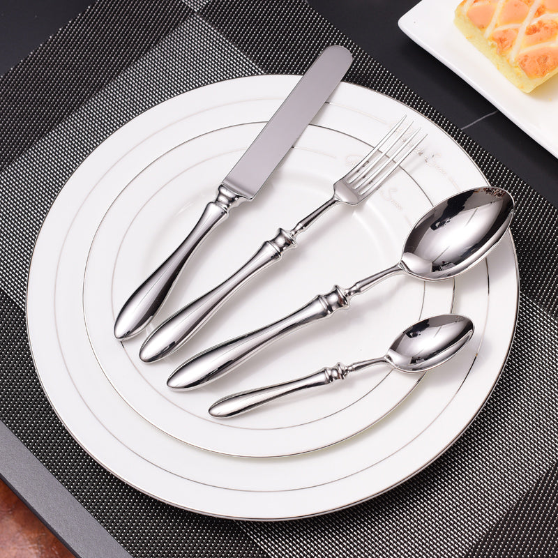 Leona Silver Luxury Stainless Steel Cutlery Set