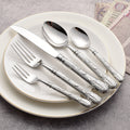 Eternal Grace Ornate Luxury Stainless Steel Cutlery Set