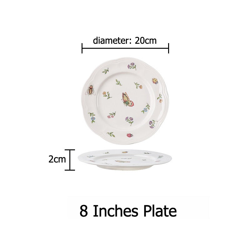 Vintage Butterfly Dinnerware