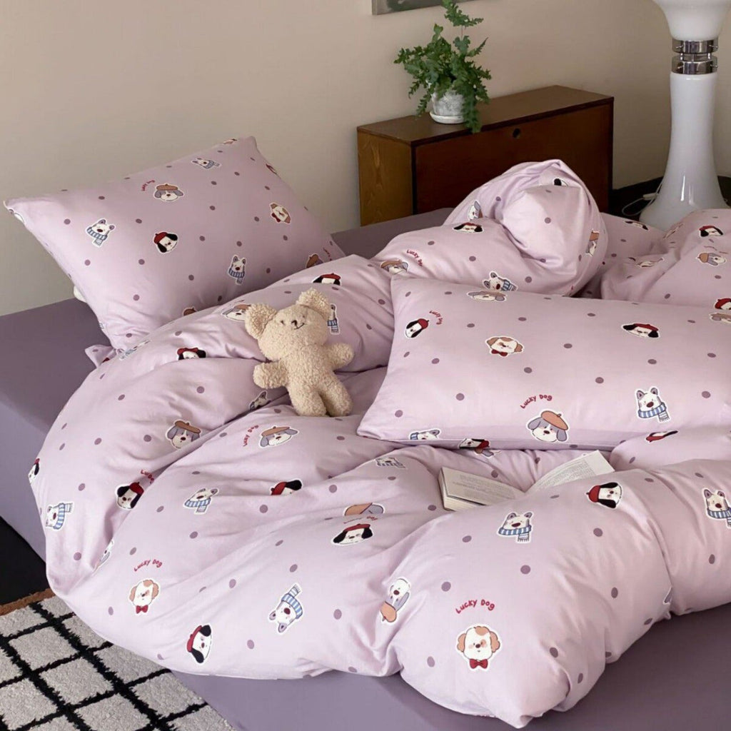 Lucky Dog Dots Bedding Set