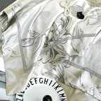 Alma Luxury Vintage Floral Jacquard Bedding Set