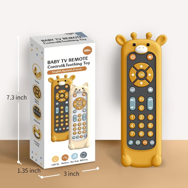 Baby Remote Control Toy - Interactive Educational Musical Toy for Toddlers