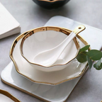 Nora Black White Luxury Dinnerware Set