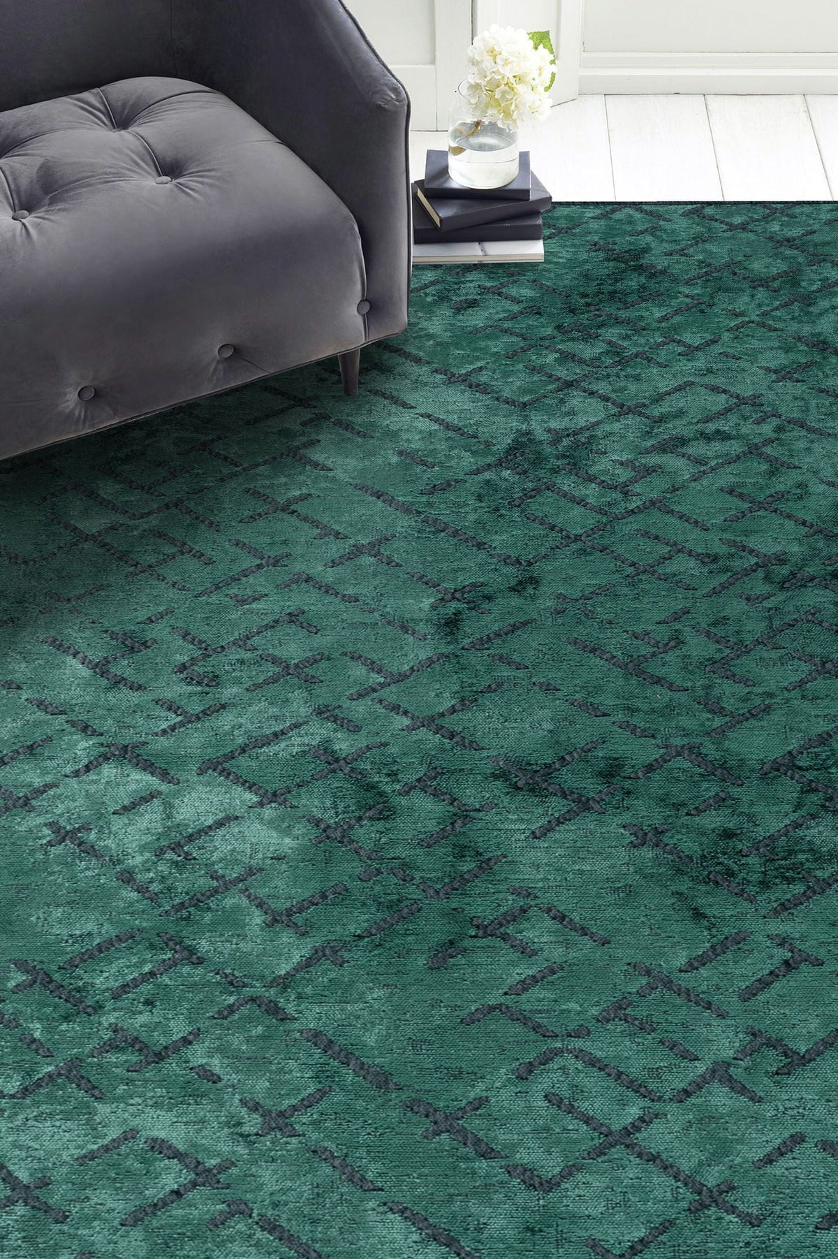 Mystique Dark Green Rug