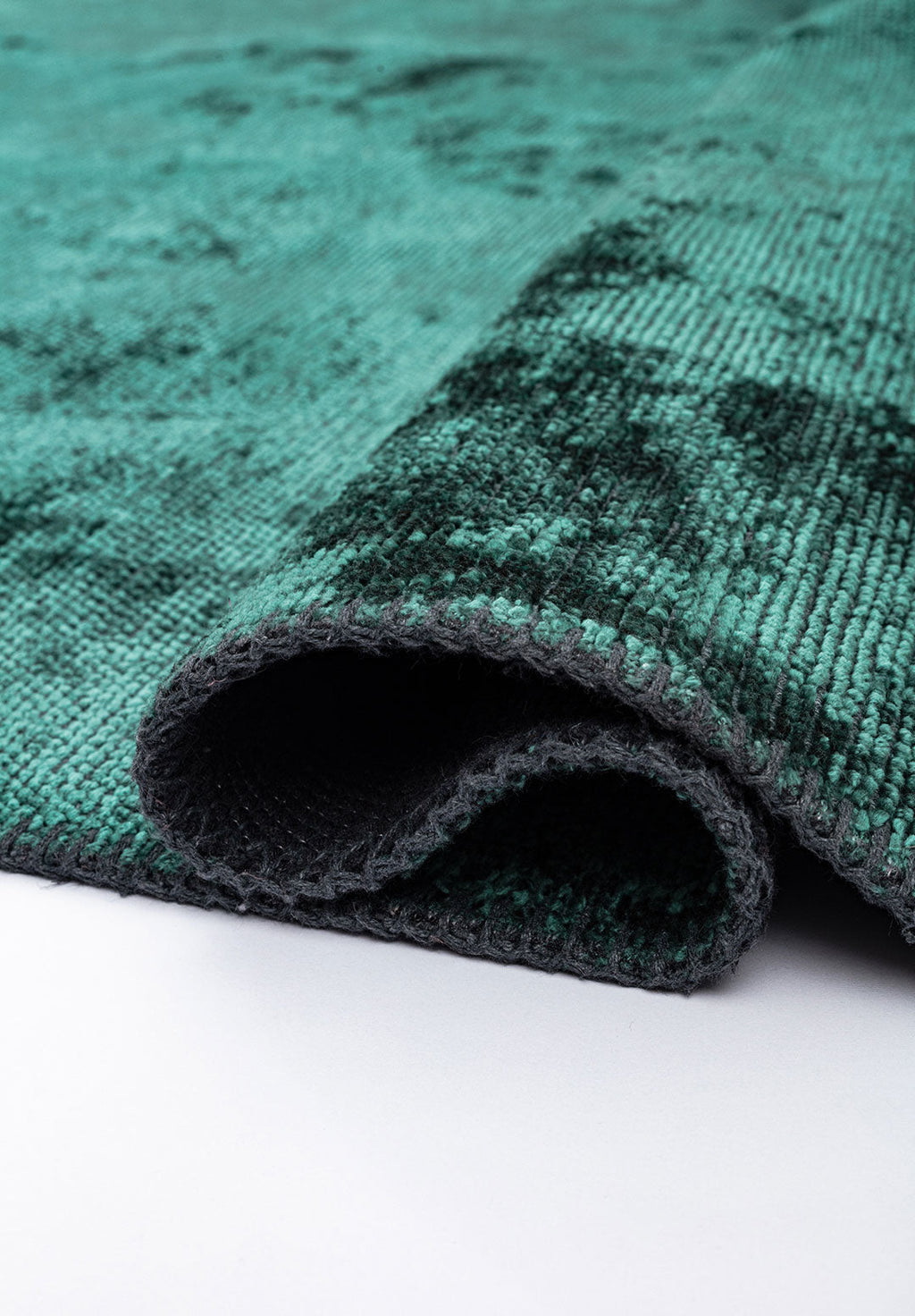 Plain Dark Green Rug