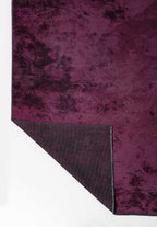 Plain Dark Damson Rug