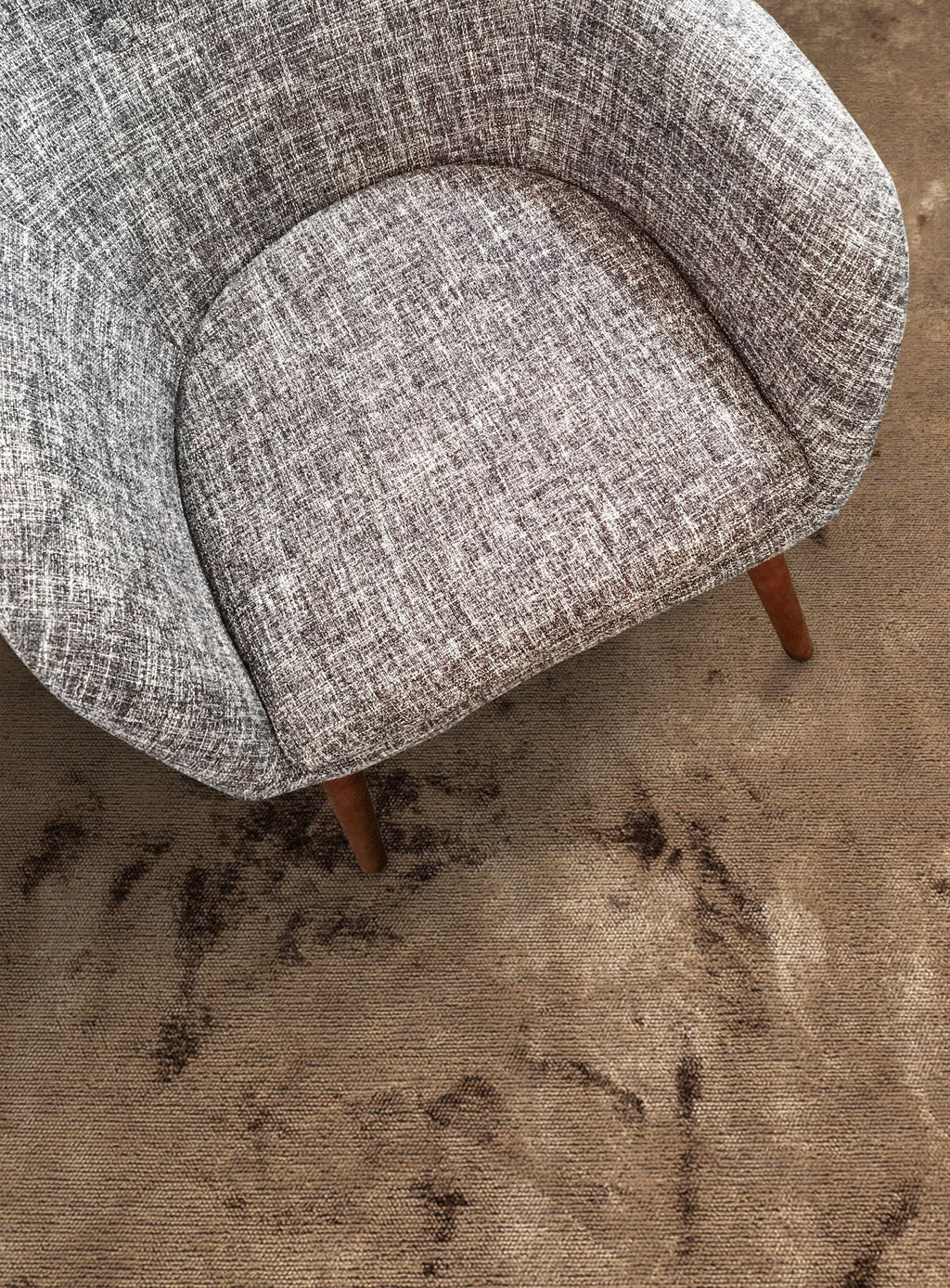 Plain Light Brown Rug
