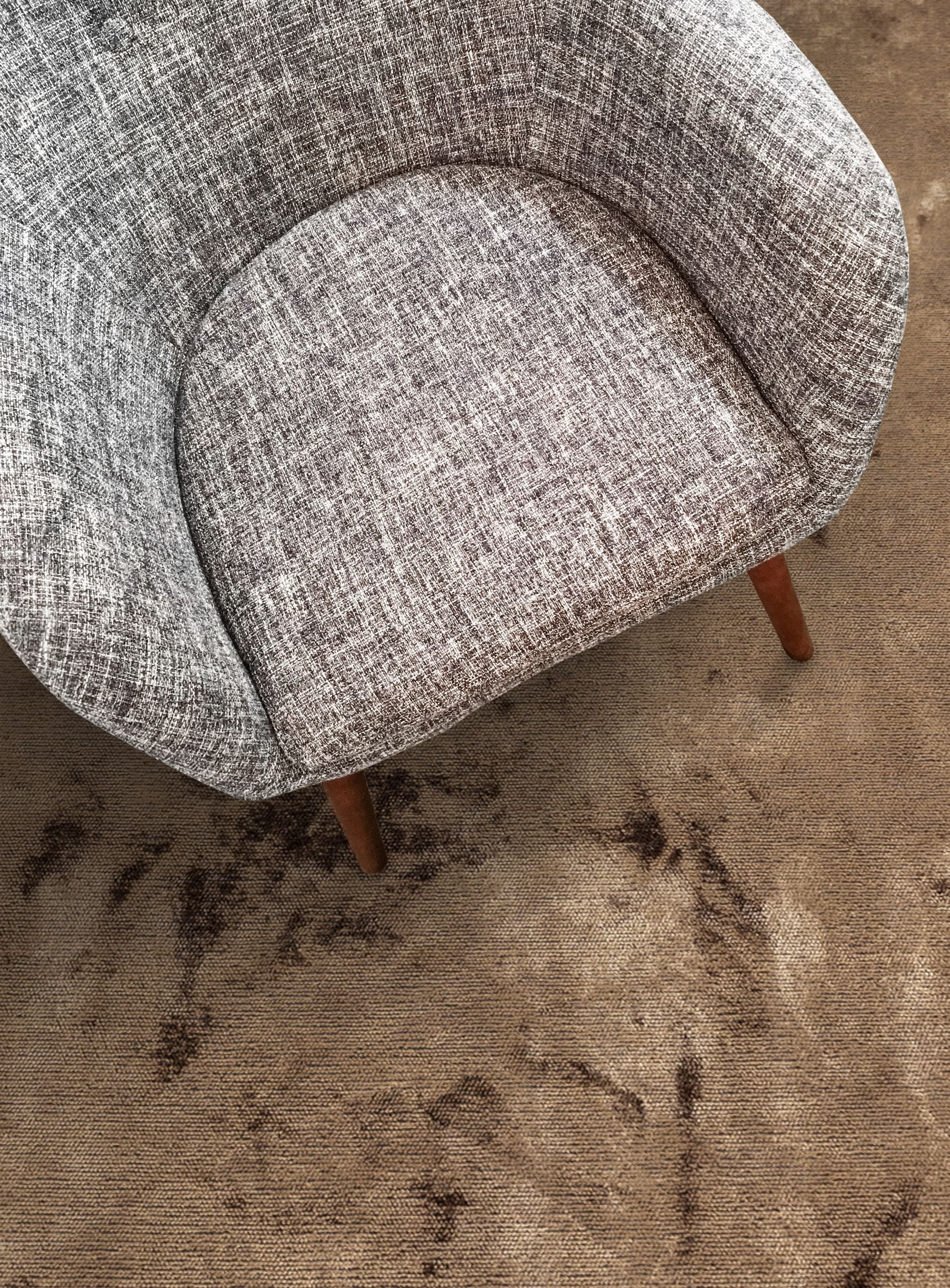 Plain Light Brown Rug