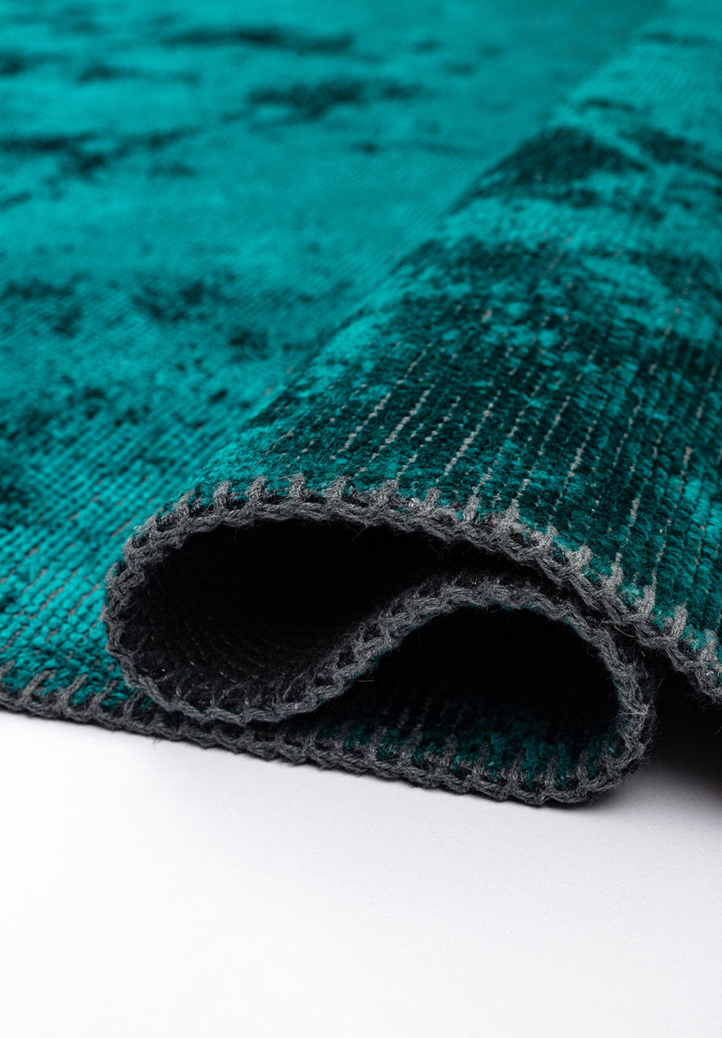 Plain Dark Turquoise Rug