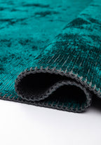 Plain Dark Turquoise Rug