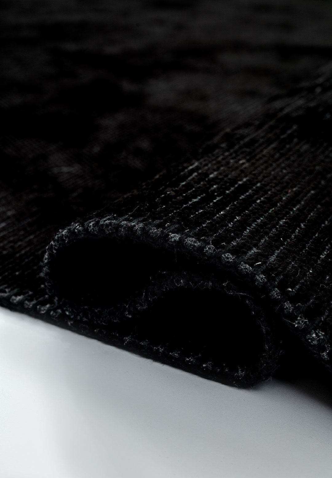 Plain Black Rug