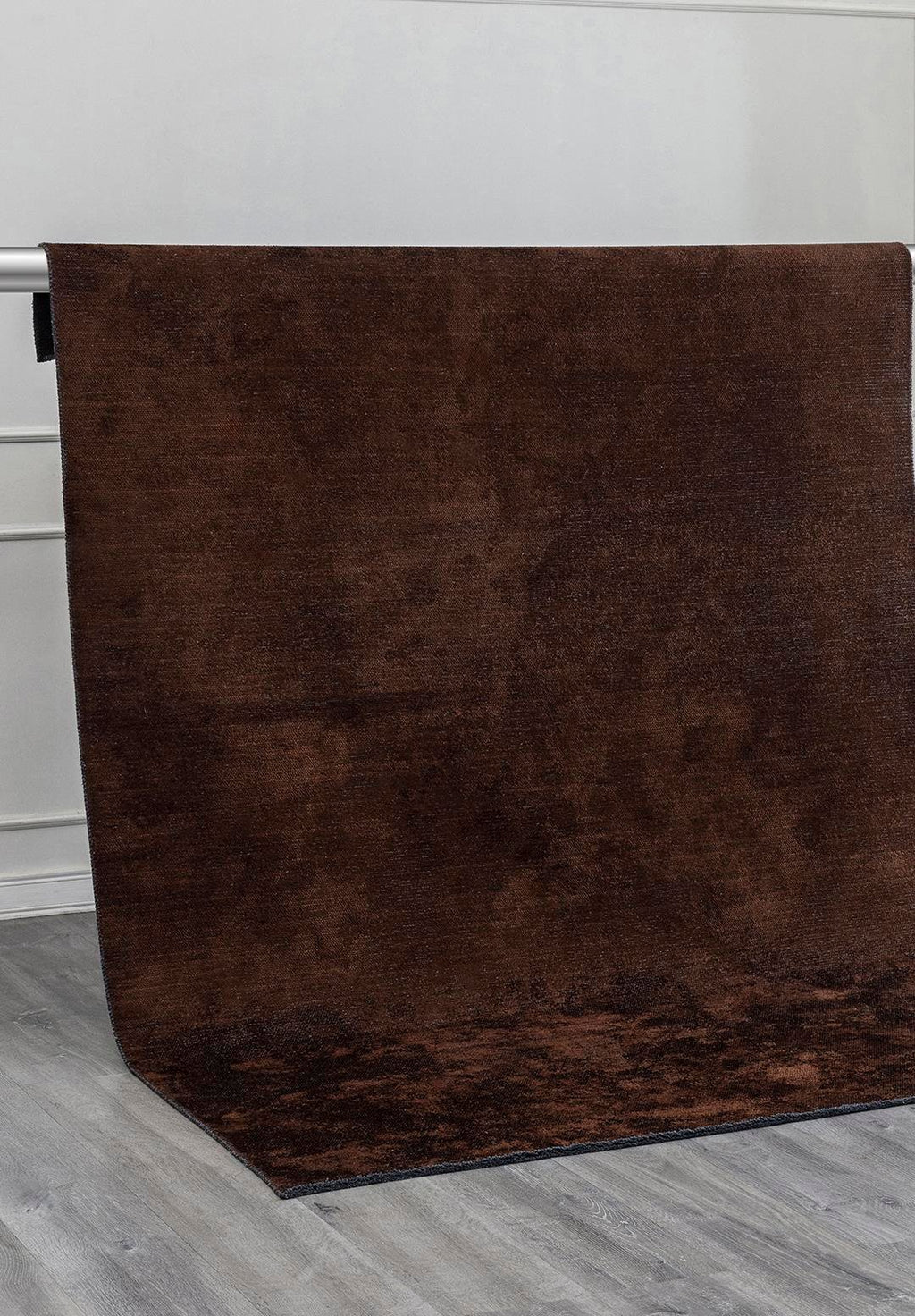 Plain Dark Brown Rug