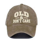 🔥Vintage Distressed"OLD & DON'T CARE"Cap