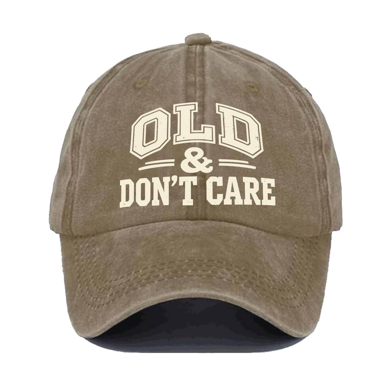 🔥Vintage Distressed"OLD & DON'T CARE"Cap