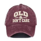 🔥Vintage Distressed"OLD & DON'T CARE"Cap