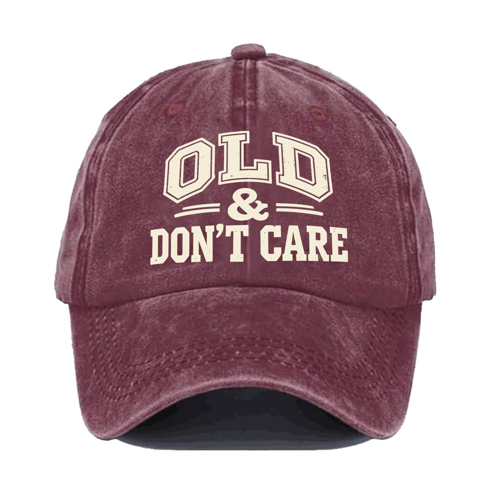 🔥Vintage Distressed"OLD & DON'T CARE"Cap