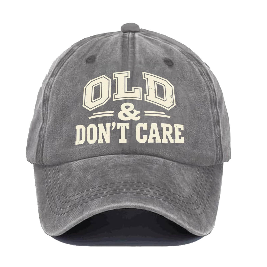 🔥Vintage Distressed"OLD & DON'T CARE"Cap