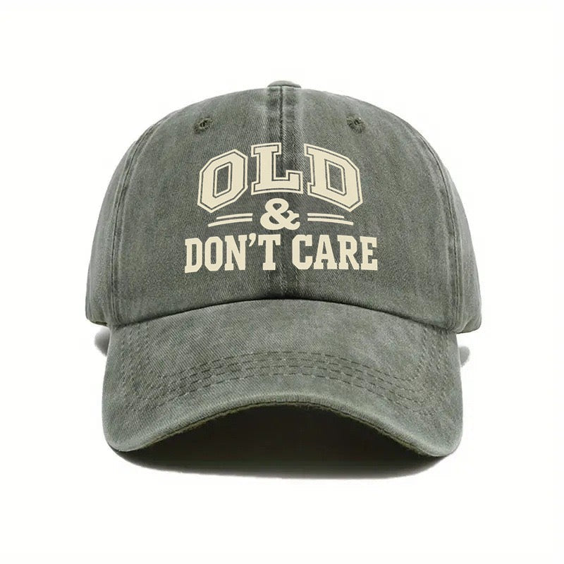 🔥Vintage Distressed"OLD & DON'T CARE"Cap