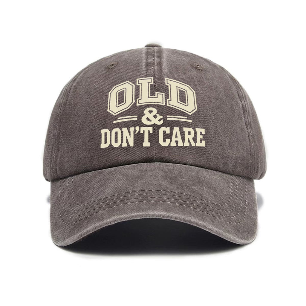 🔥Vintage Distressed"OLD & DON'T CARE"Cap