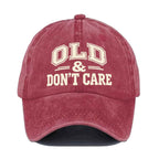 🔥Vintage Distressed"OLD & DON'T CARE"Cap