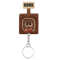 "HOME&OUT" Magnetic Solid Wood Keychain