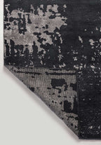 Verona Light Grey - Matte Black Rug