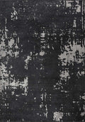 Verona Light Grey - Matte Black Rug